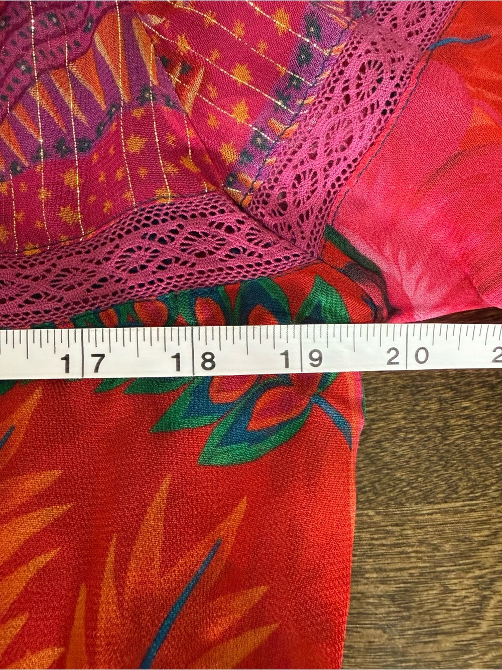FARM Rio Multicolor Floral Maxi Dress in Red, Pink, Orange, Blue & Green - Picture 12 of 13
